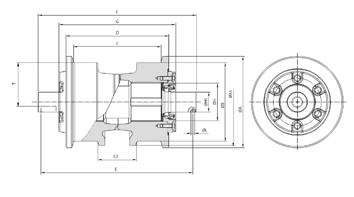 D8R/L/N/T TRACK ROLLER